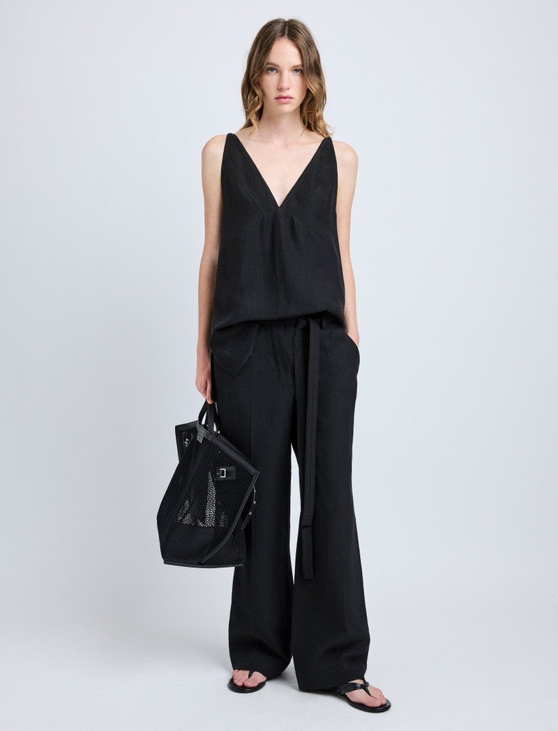 Proenza Schouler Mitchell Top in Cotton Viscose Linen outlook