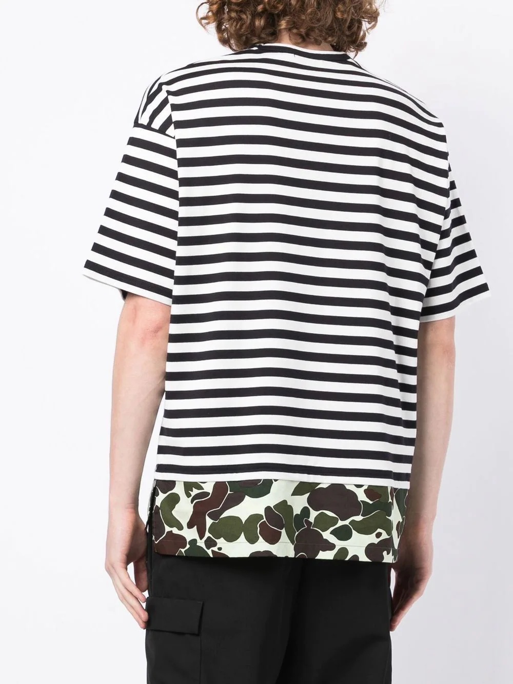 striped crew-neck T-shirt - 4