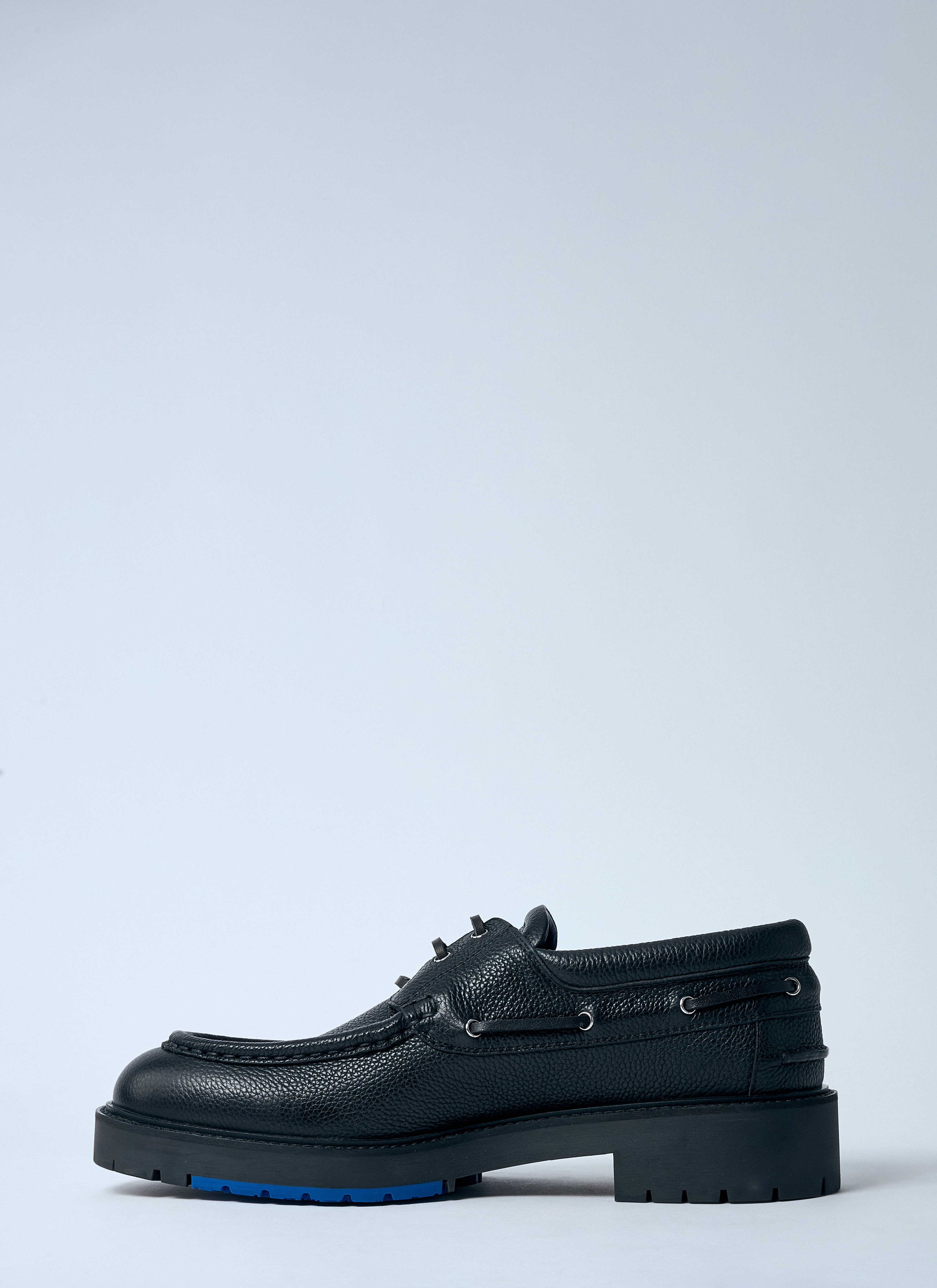 Burberry Men Leather Raft Boat Shoes - 4