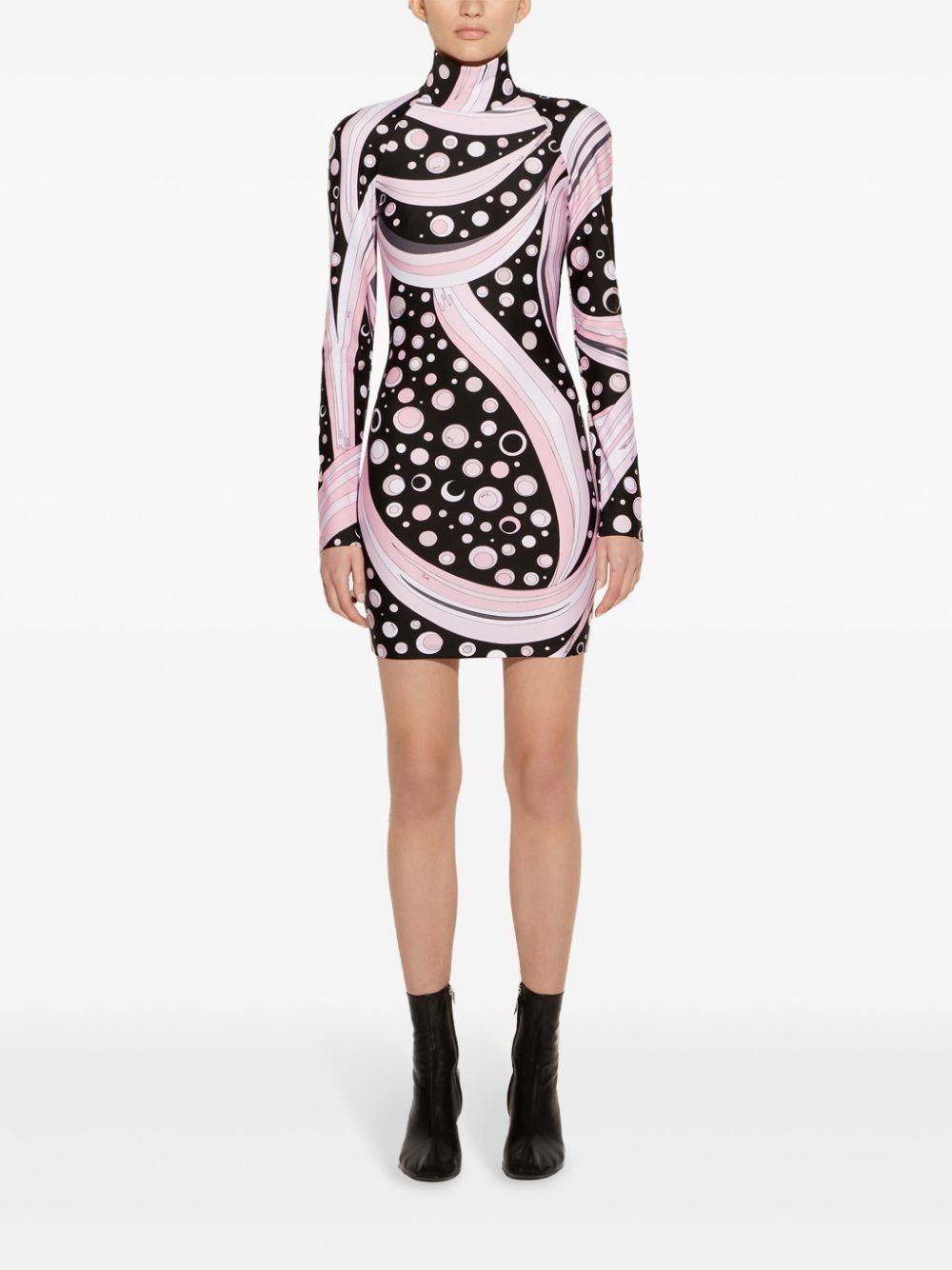 Fontane-print mini dress - 2