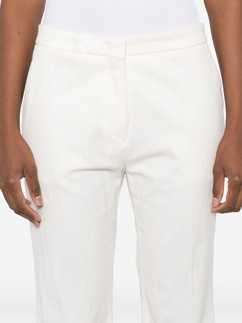 paisley-jacquard trousers - 5