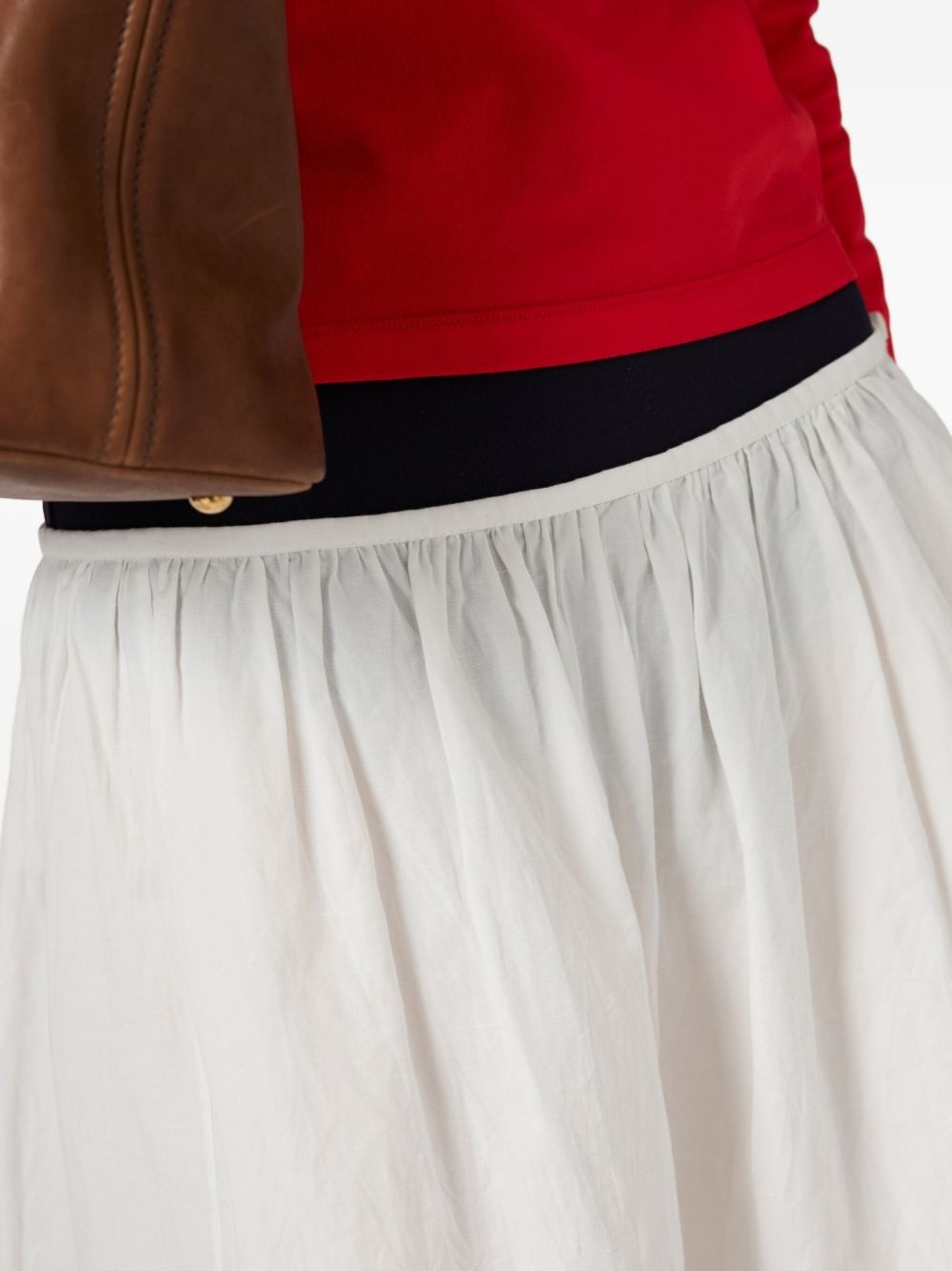 logo-print midi skirt - 5