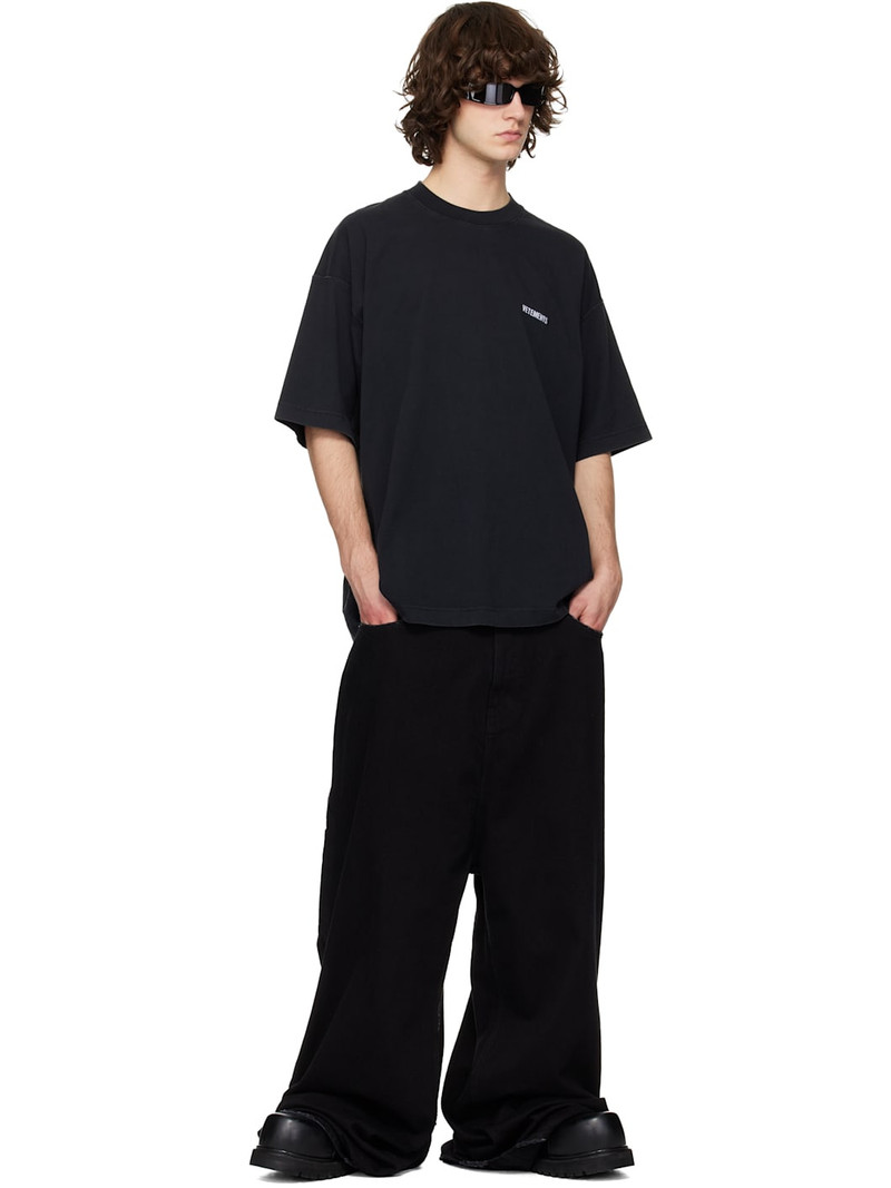 VETEMENTS Black Iconic Logo T-shirt outlook