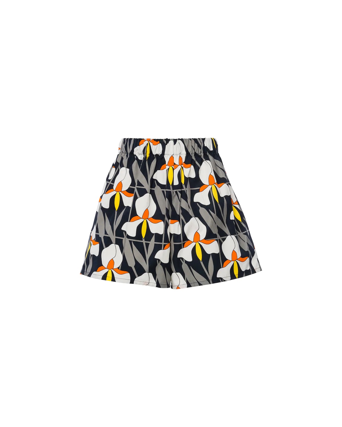 Printed poplin shorts - 1