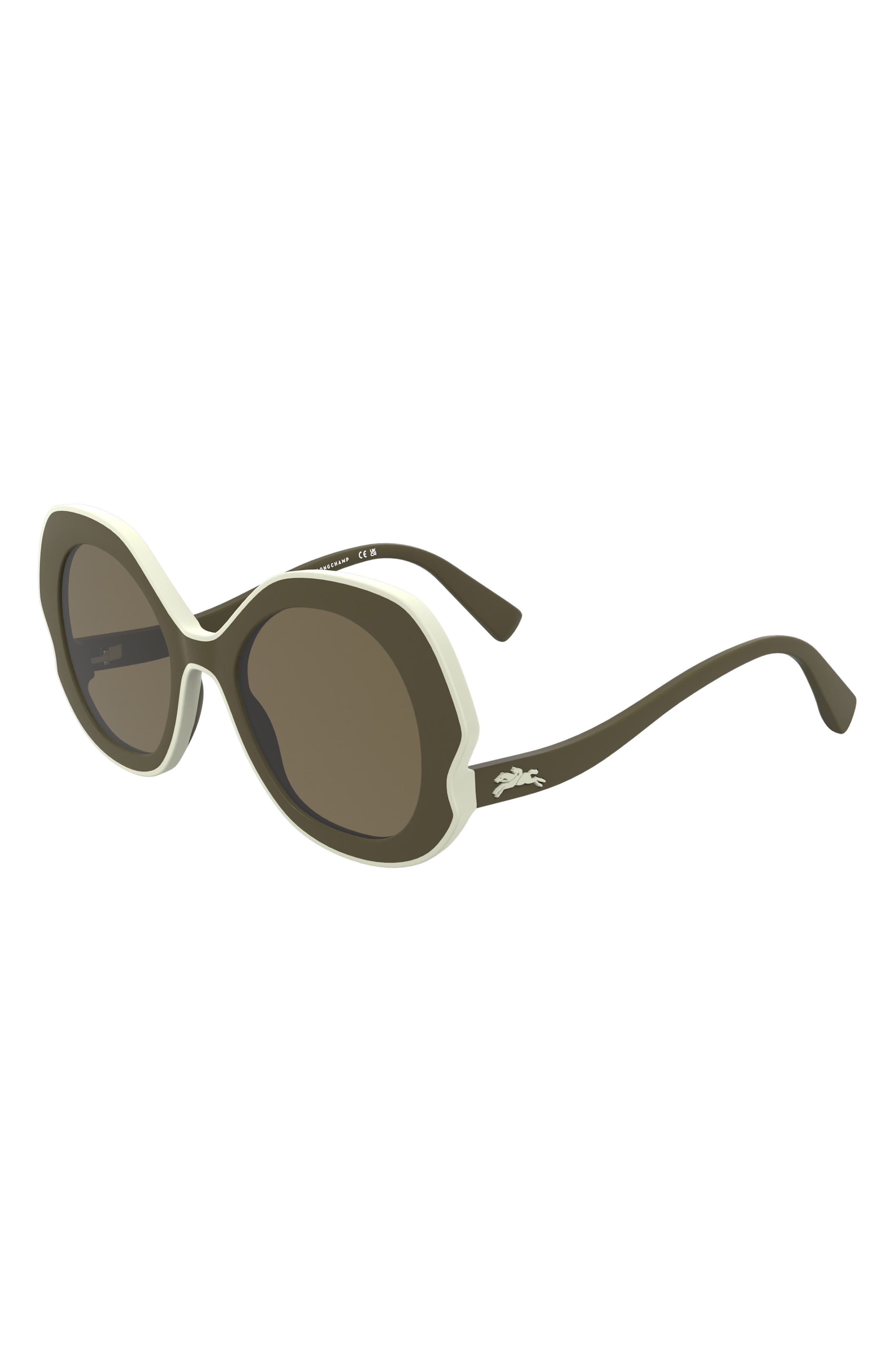 Longchamp 52mm Oval Sunglasses in Khaki at Nordstrom - 2