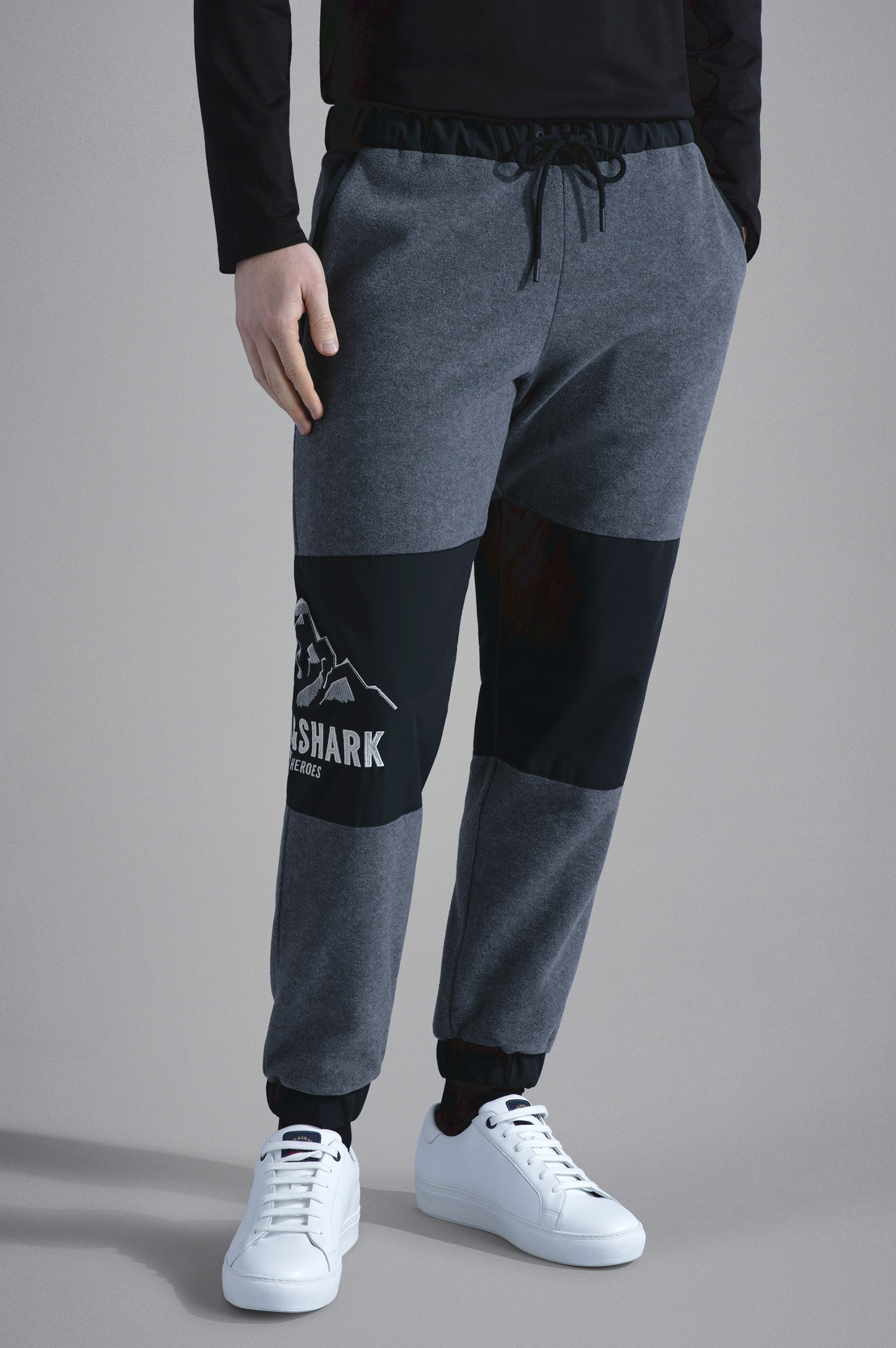 FLEECE TRACKPANTS WITH WINTER HEROES EMBROIDERY - 6