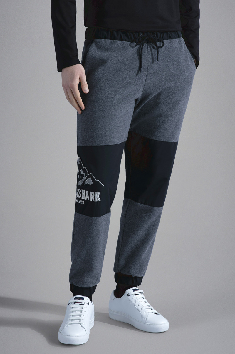 FLEECE TRACKPANTS WITH WINTER HEROES EMBROIDERY 6