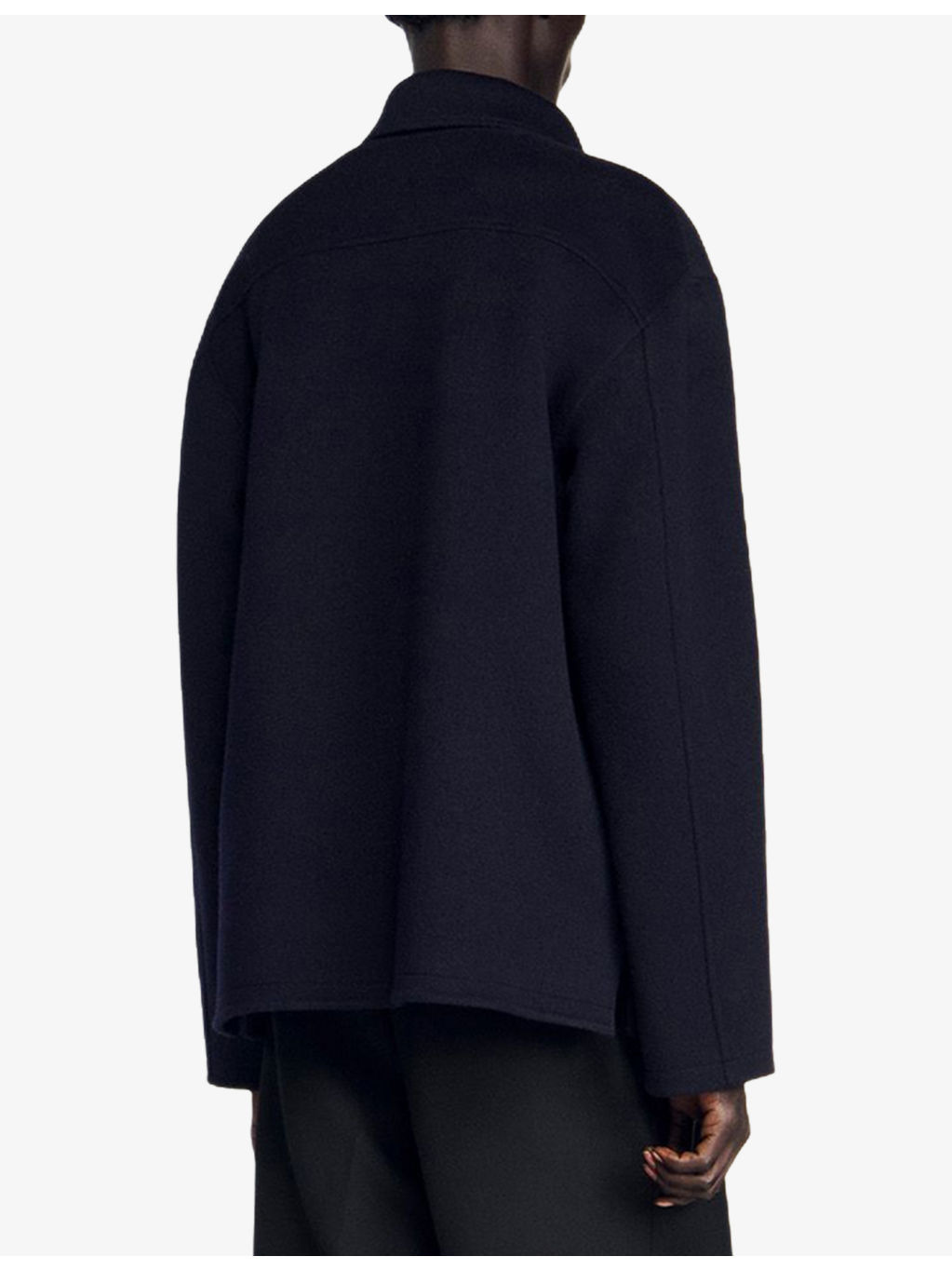 Chest-pocket zip-fastened wool-blend jacket - 4