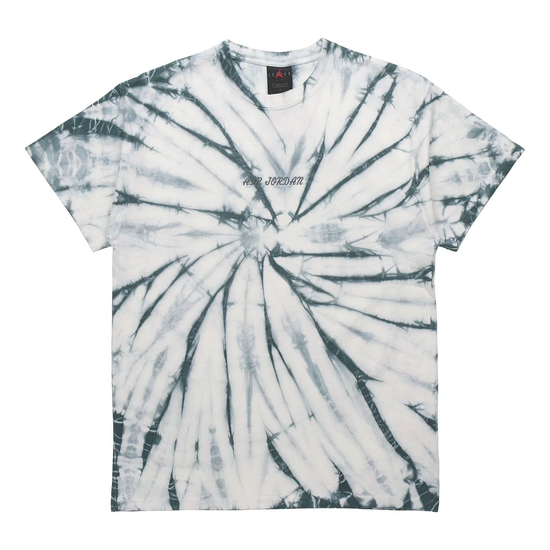 Air Jordan Tie Dye Printing Loose Knit Short Sleeve Green DQ3903-101 - 1