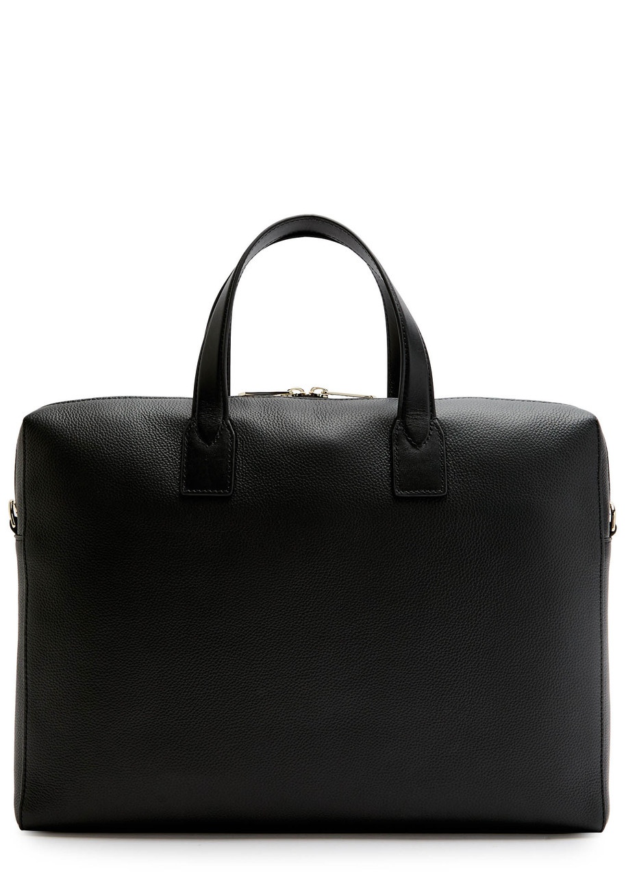 Paul Smith Striped Grained Leather Briefcase - 2