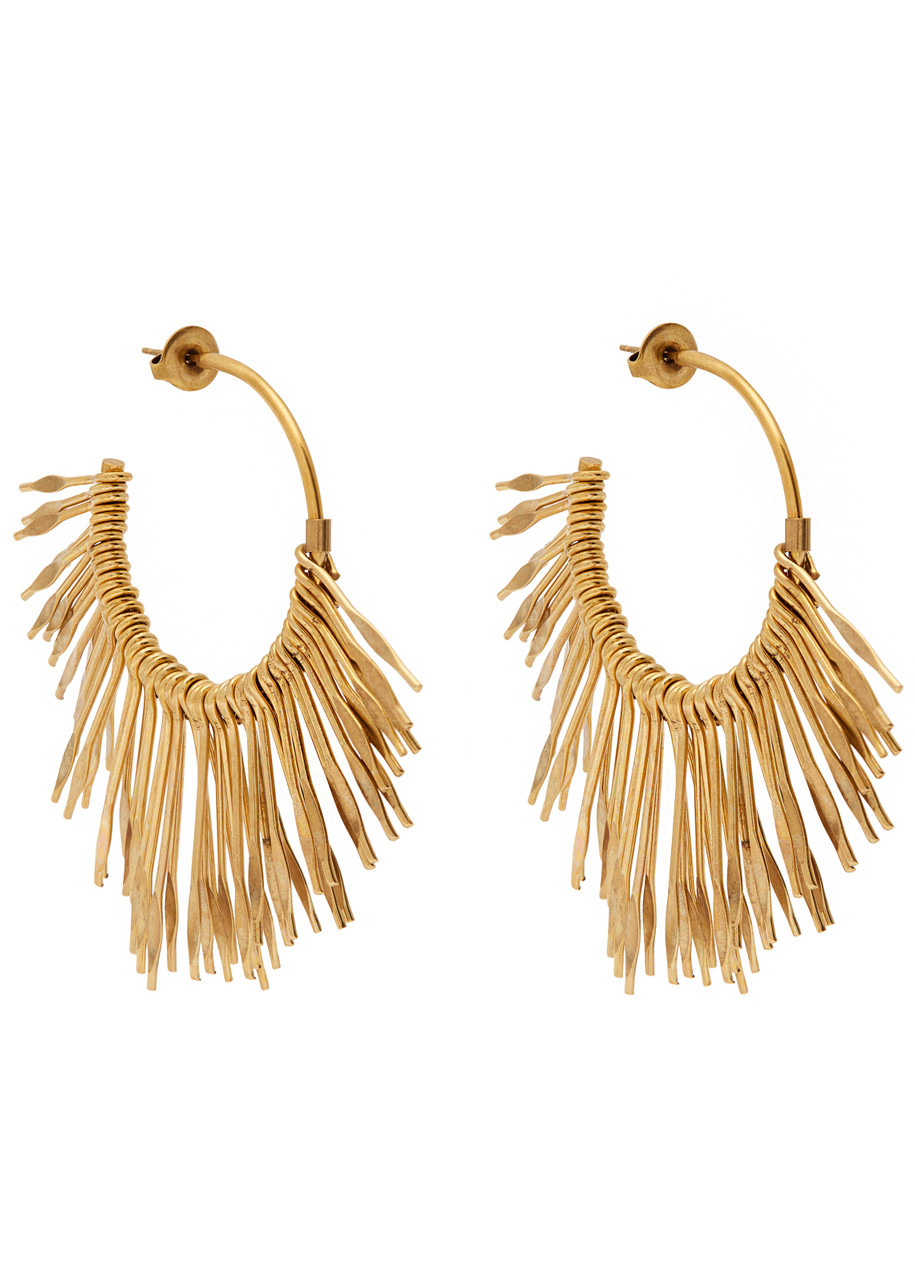 Isabel Marant Aria Fringed Hoop Earrings - 1