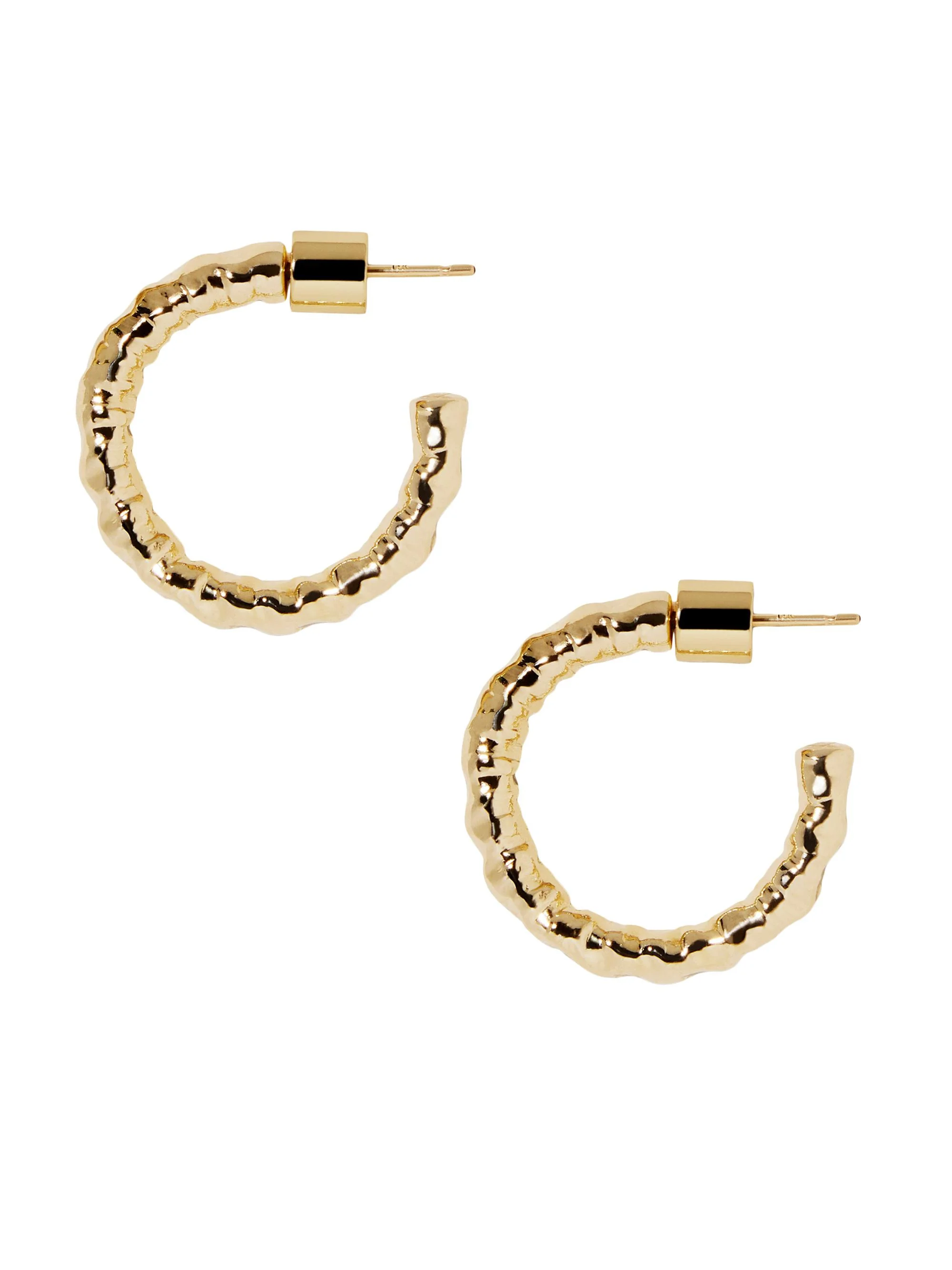 Women's Hailey 10K-Gold-Plated Hoop Earrings - Gold - 1