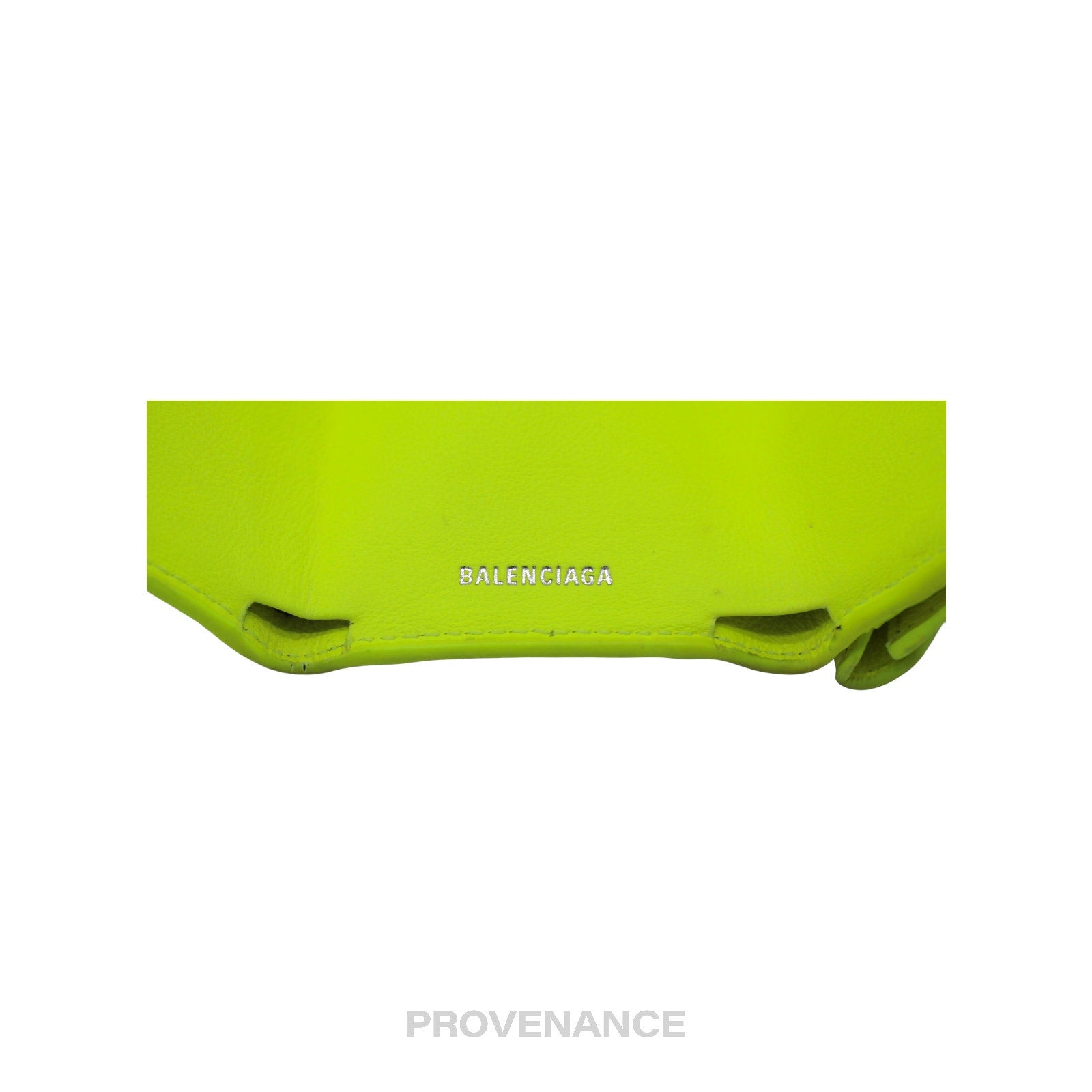 Balenciaga Papier Mini Wallet - Neon Leather - 6