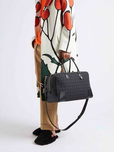 Loewe Amazona Leather-Trimmed Logo-Jacquard Canvas Holdall outlook