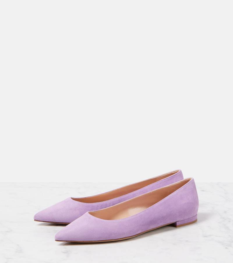 Gianvito suede ballet flats 4