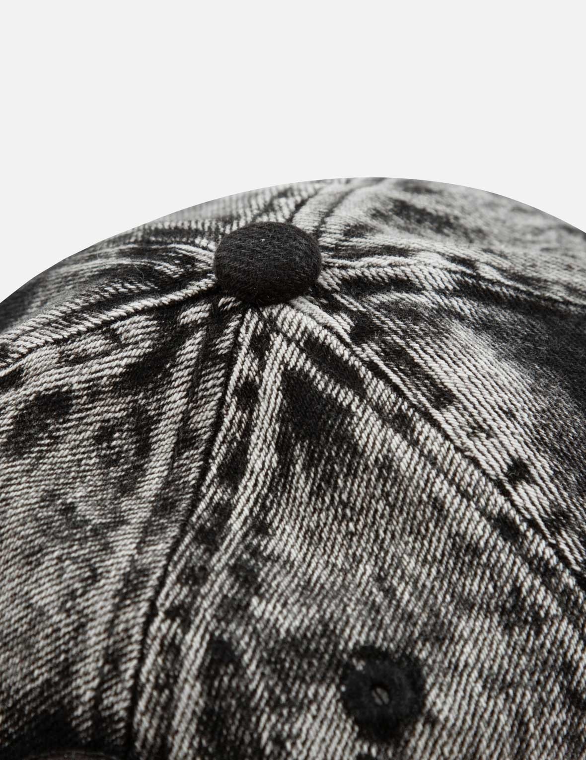 TIE-DYE WASHED EFFECT WITH RIBBON SEAGULL LOGO DENIM CAP - 10