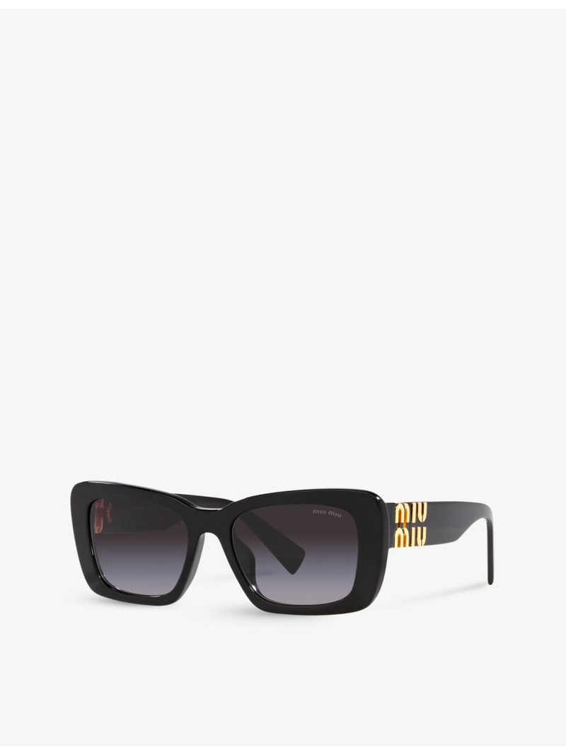 Miu Miu PS 54YS rectangle-frame acetate sunglasses outlook