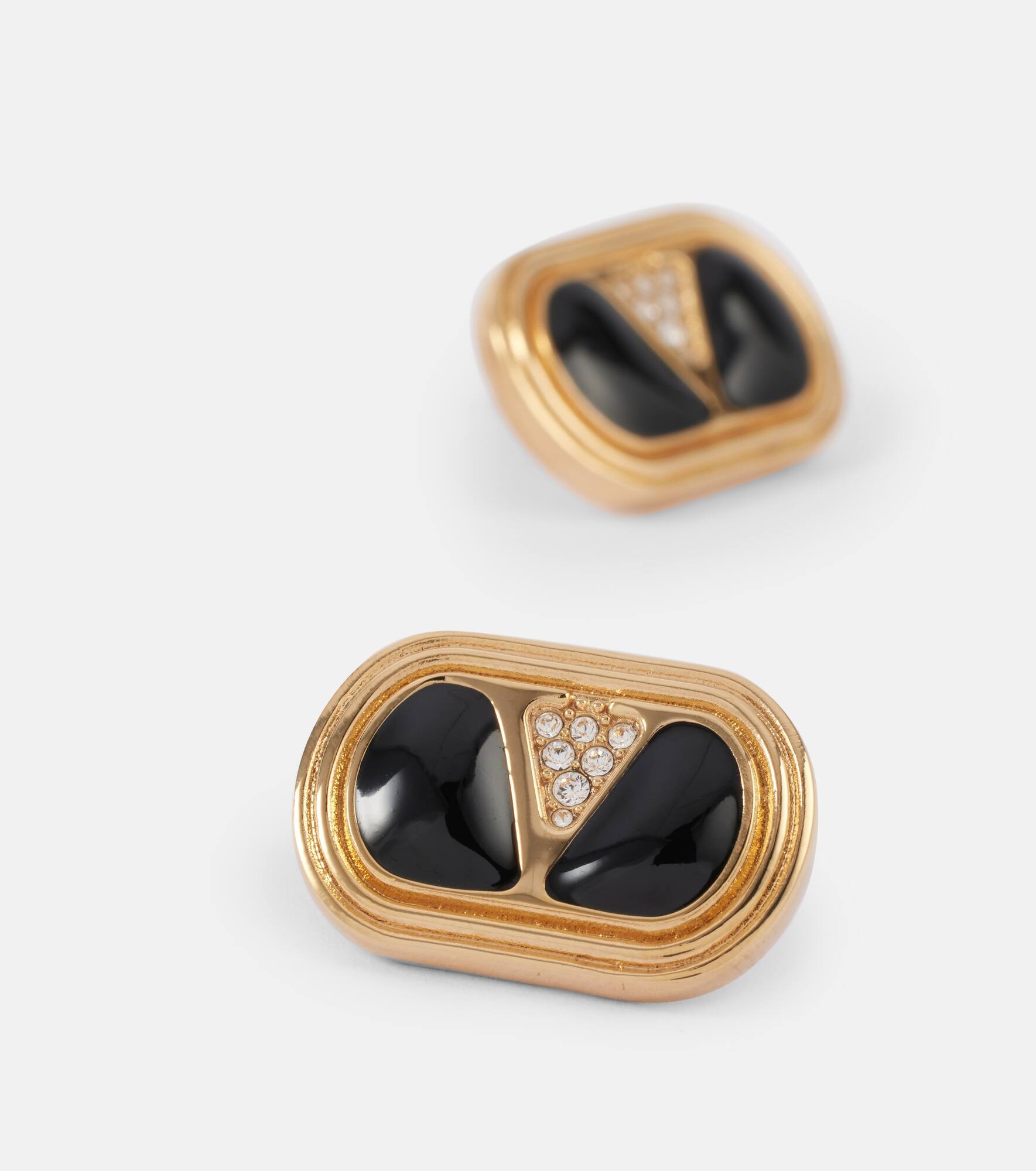 Ovalette embellished earrings - 4