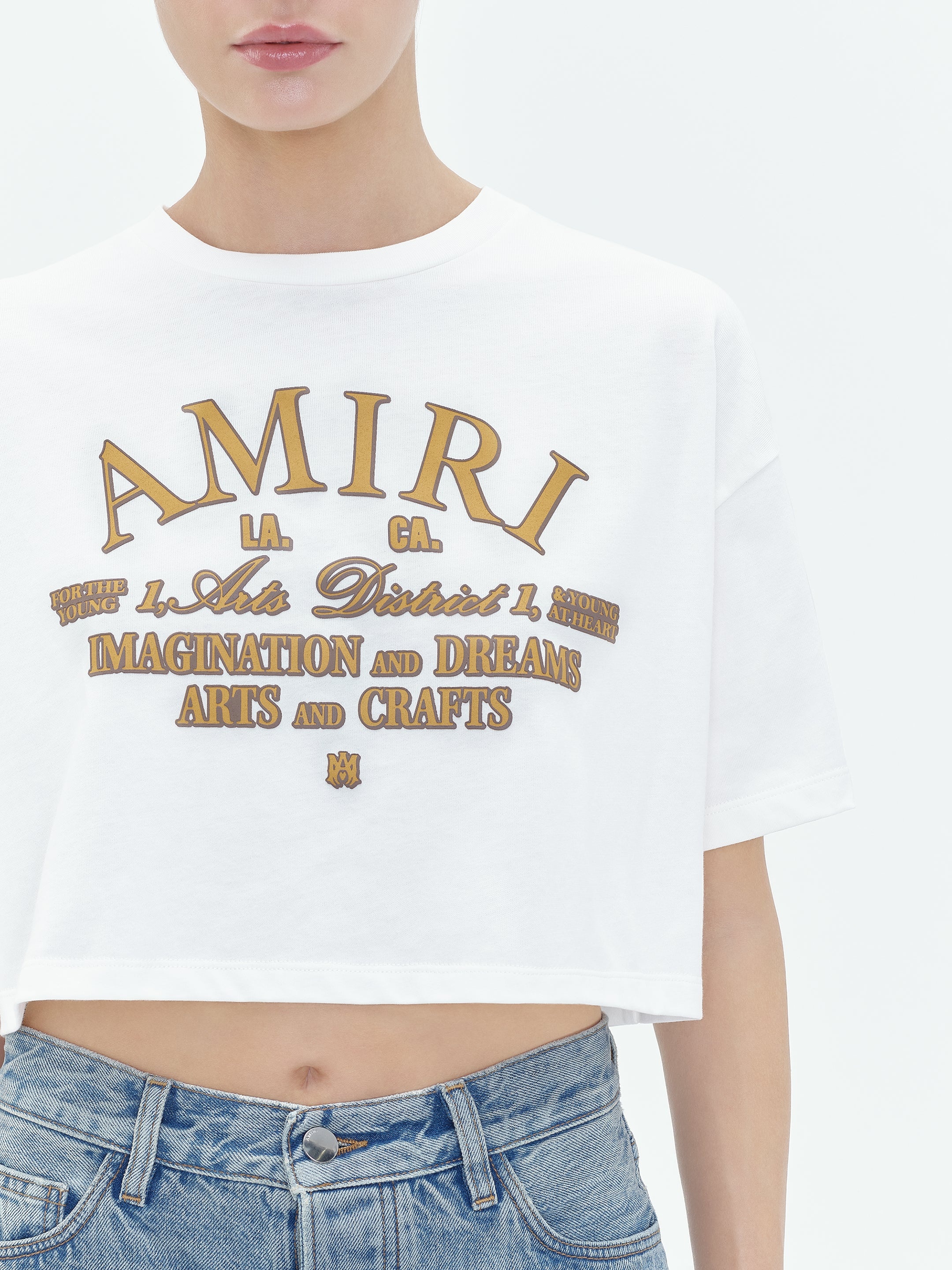 【AMIRI】 ARTS DISTRICT CROPPED TEE AMIRI ARTS DISTRICT CROPPED TEE | amiri | REVERSIBLE