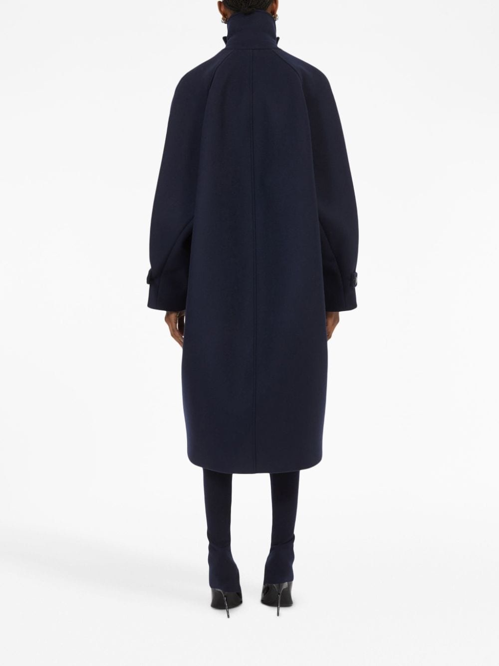 single-breast wool coat - 4