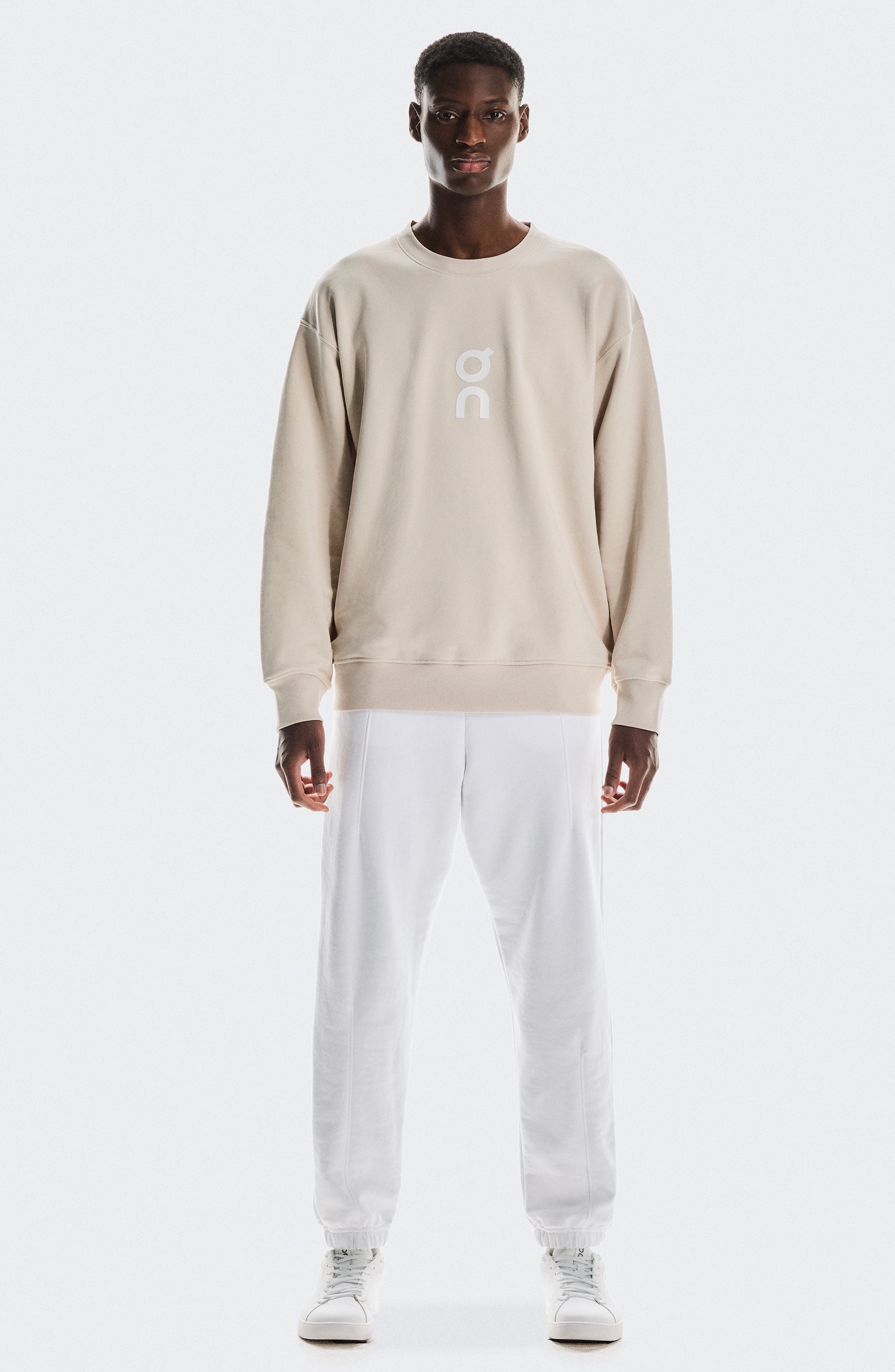 Club Crewneck Cotton Blend Sweatshirt in Silver at Nordstrom - 5