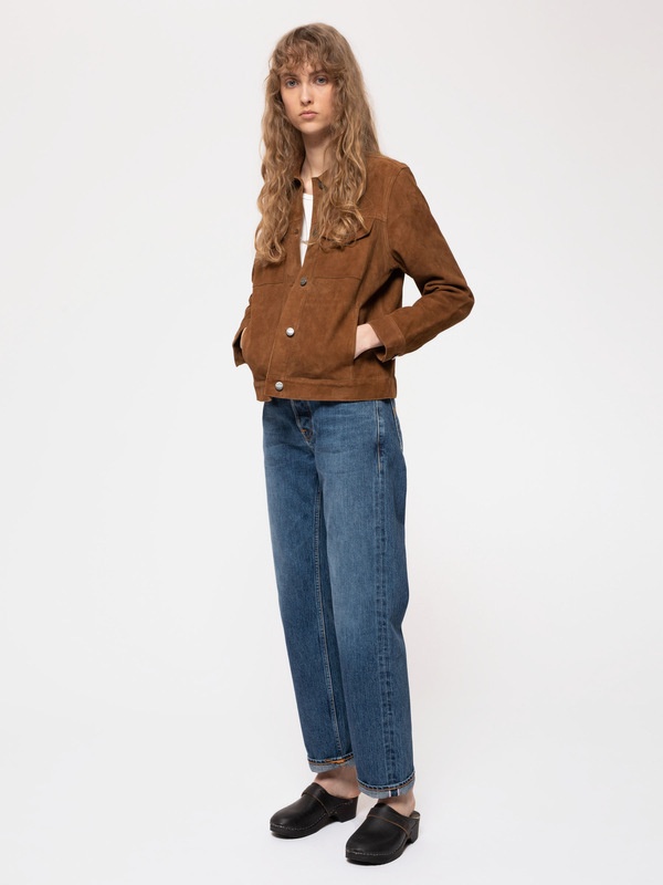 Bettina Nubuck Jacket Camel - 2