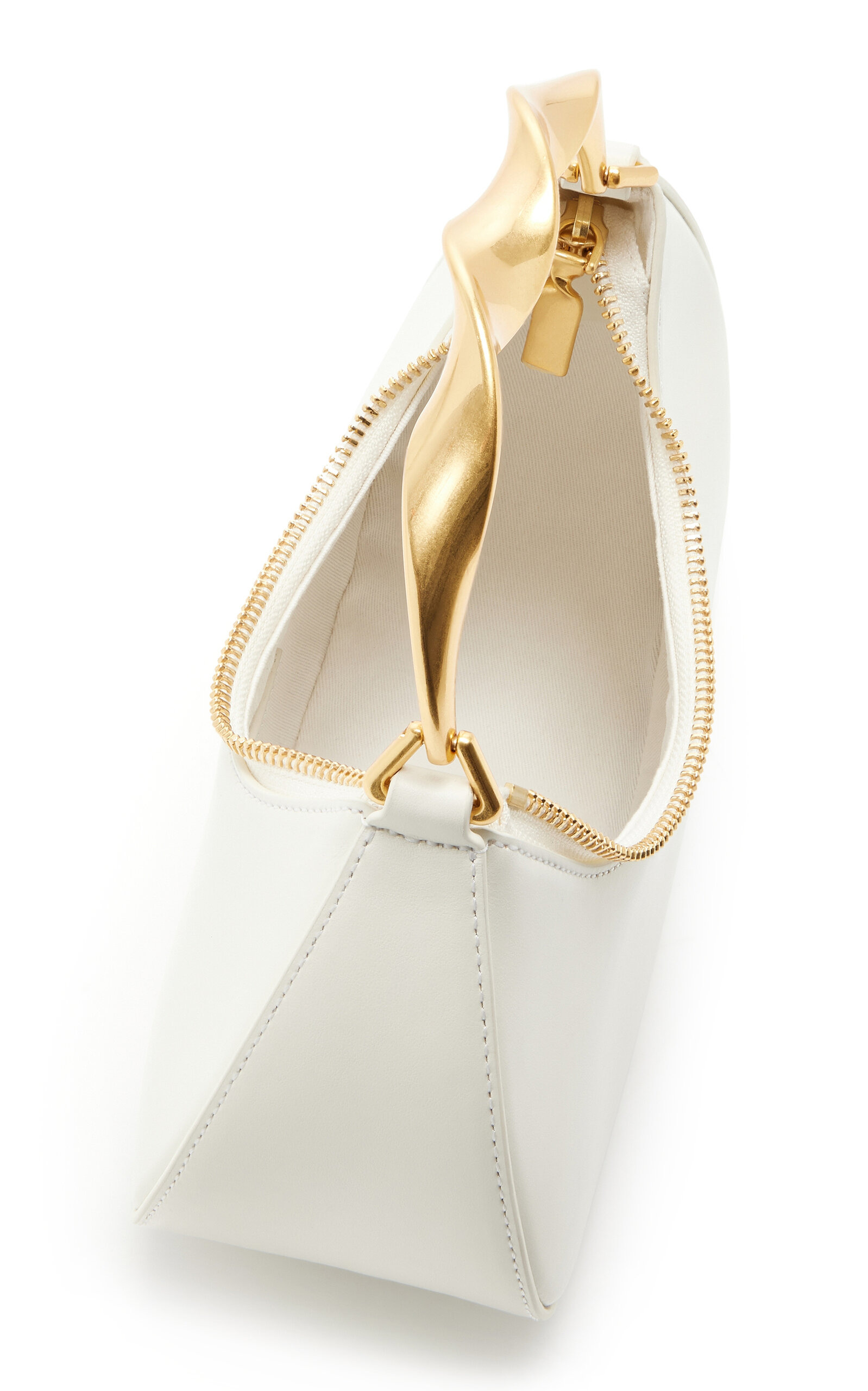 Nixi Twist Leather Top Handle Bag white - 5