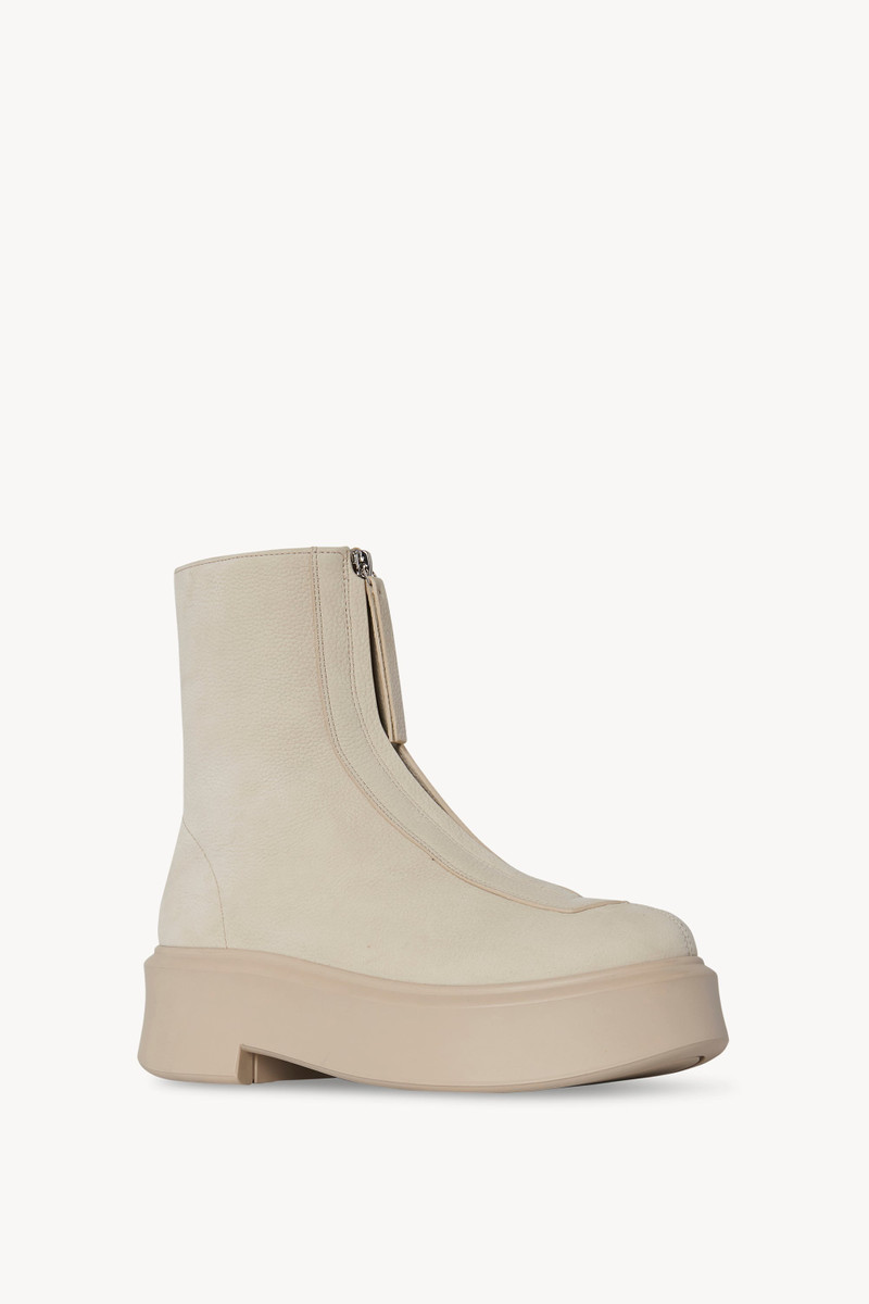 The Row Zipped Boot I in Leather outlook