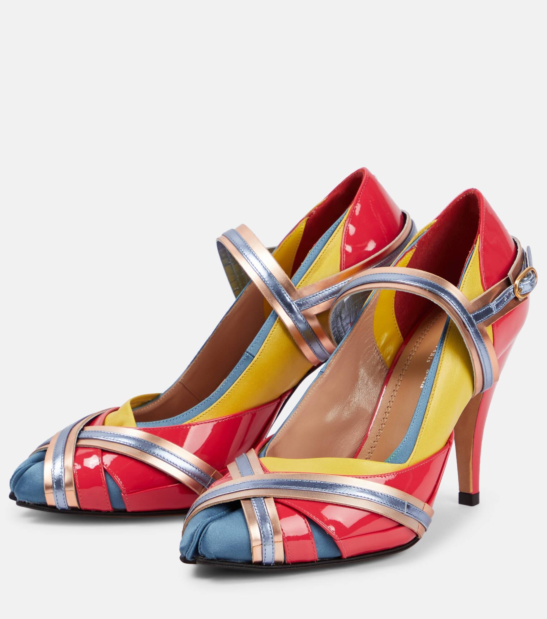 Tabi embellished leather pumps - 5
