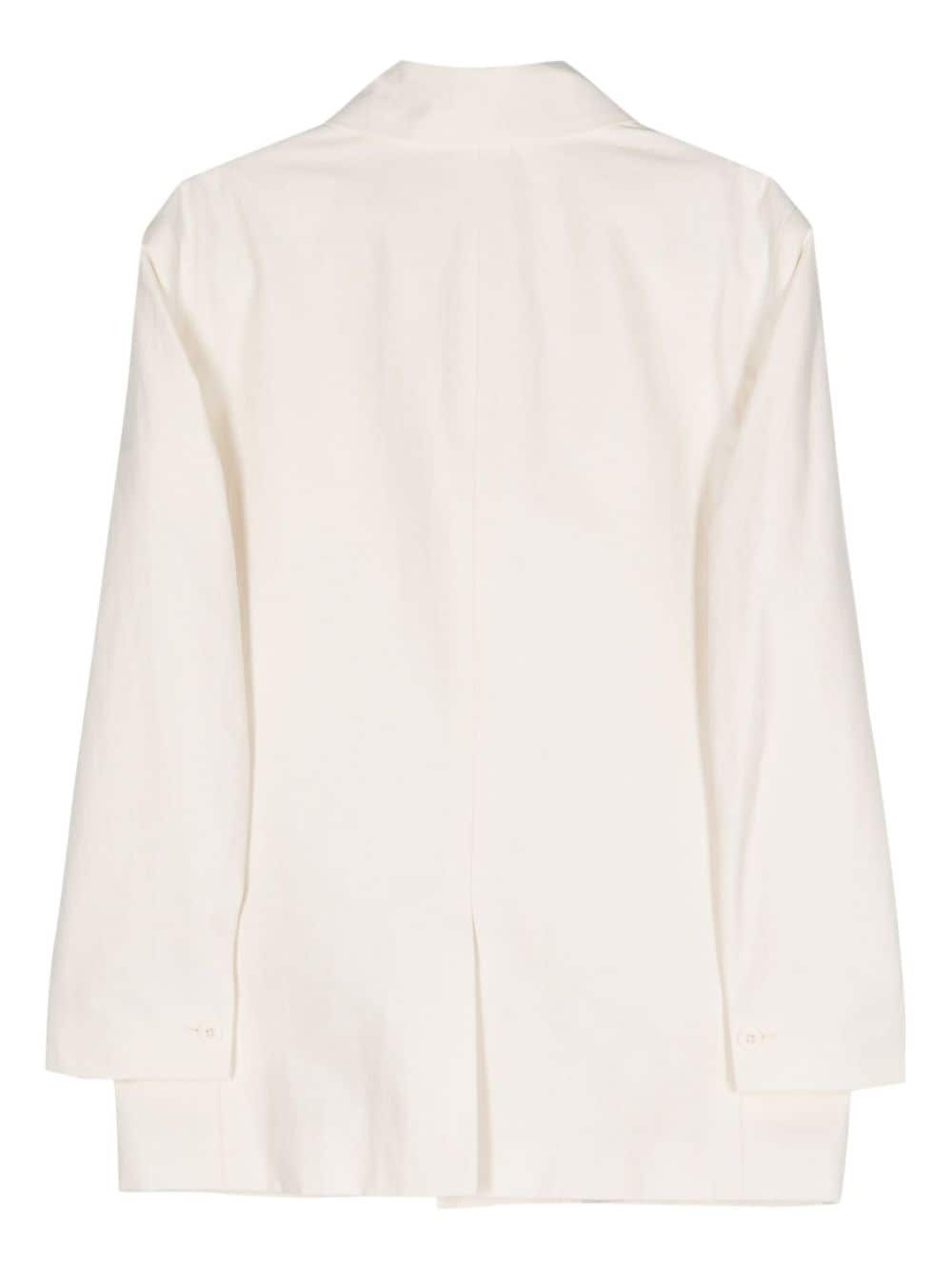 button-up cotton-blend jacket - 2