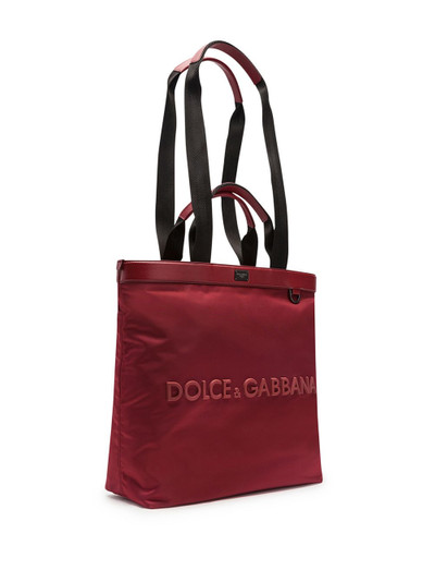 Dolce & Gabbana logo-embossed tote bag outlook