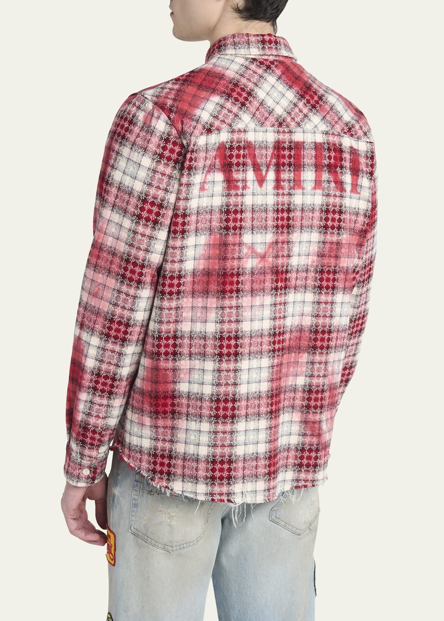 Men's MA Quad Bleached Plaid Flannel - 3