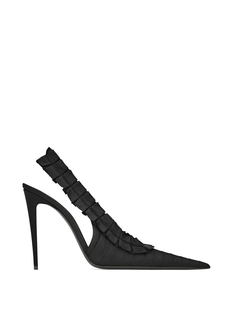 Madeleine ruffled slingback pumps 1