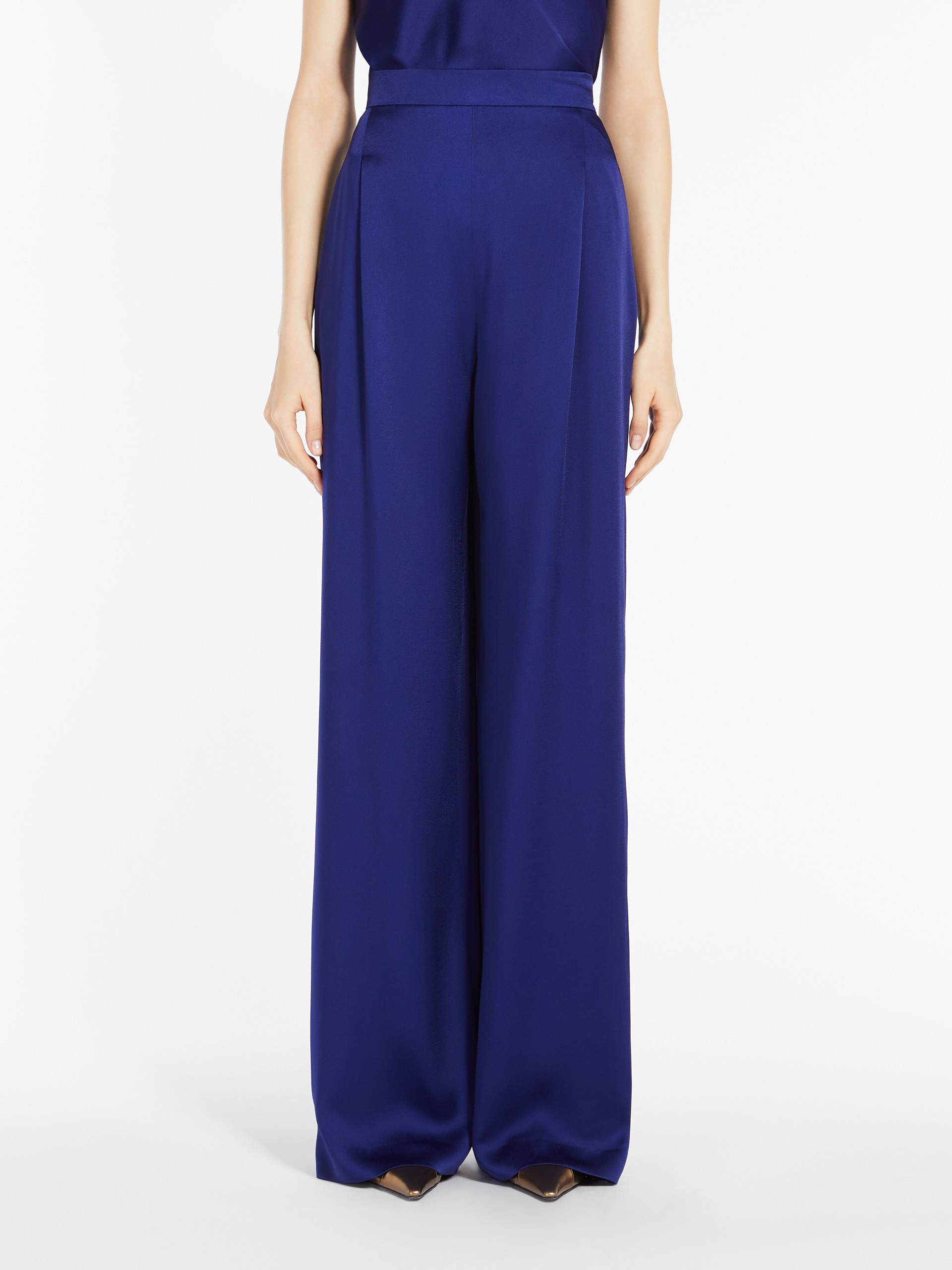 IETI Flowing envers satin trousers - 3