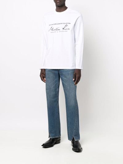 Martine Rose logo-print long-sleeve T-shirt outlook