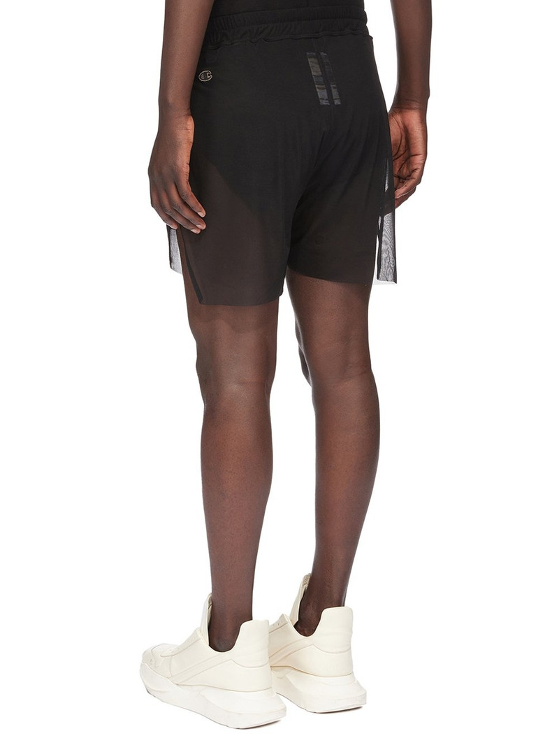 + Champion Dolphin Straight-Leg Logo-Embroidered Mesh Shorts 3