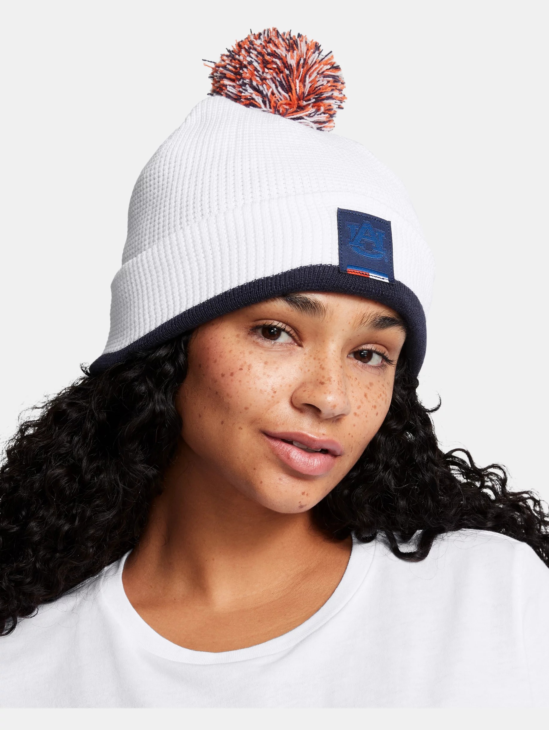 Unisex UA Waffle Knit Collegiate Pom Beanie - 3