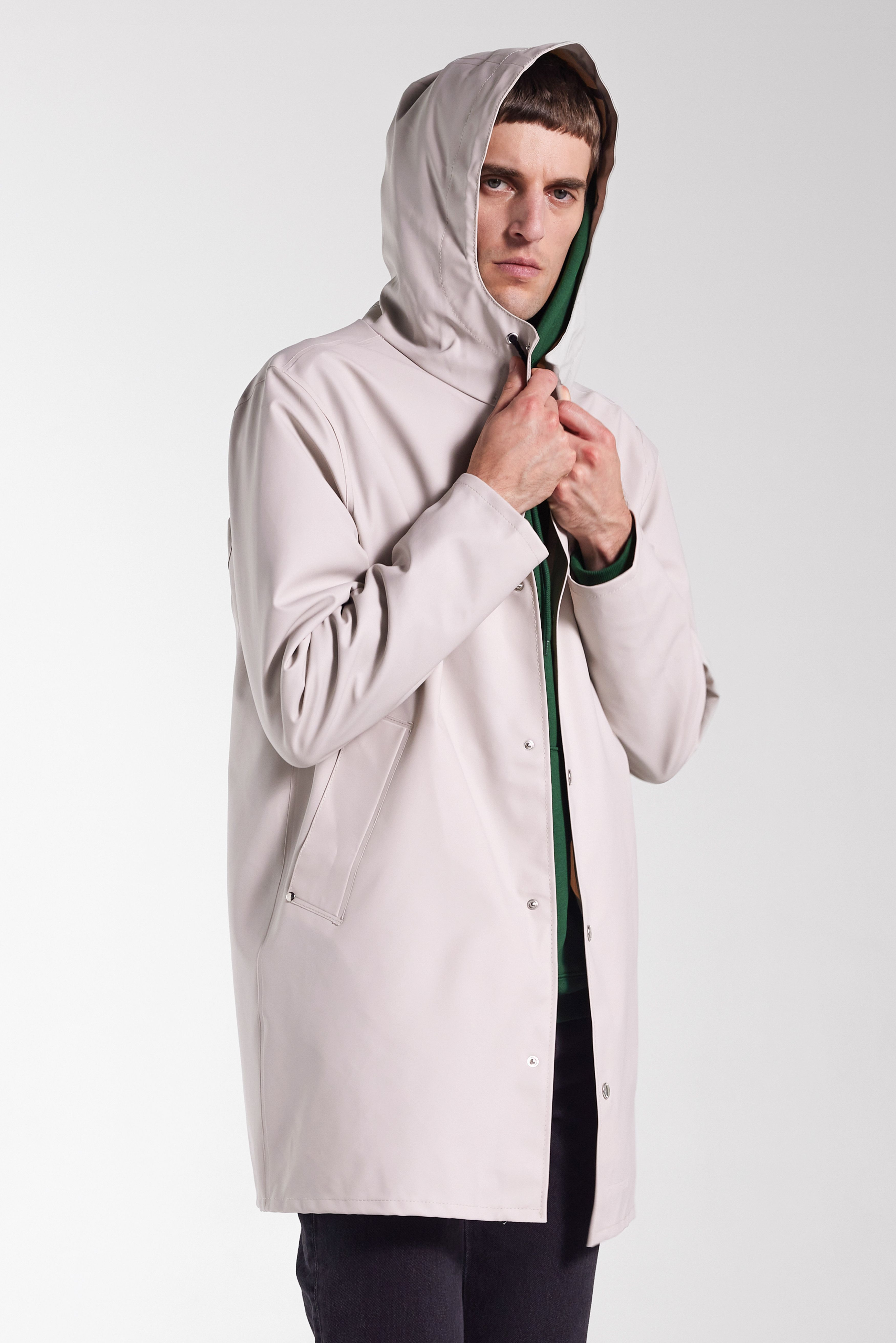 Stockholm Lightweight Raincoat Light Sand - 3