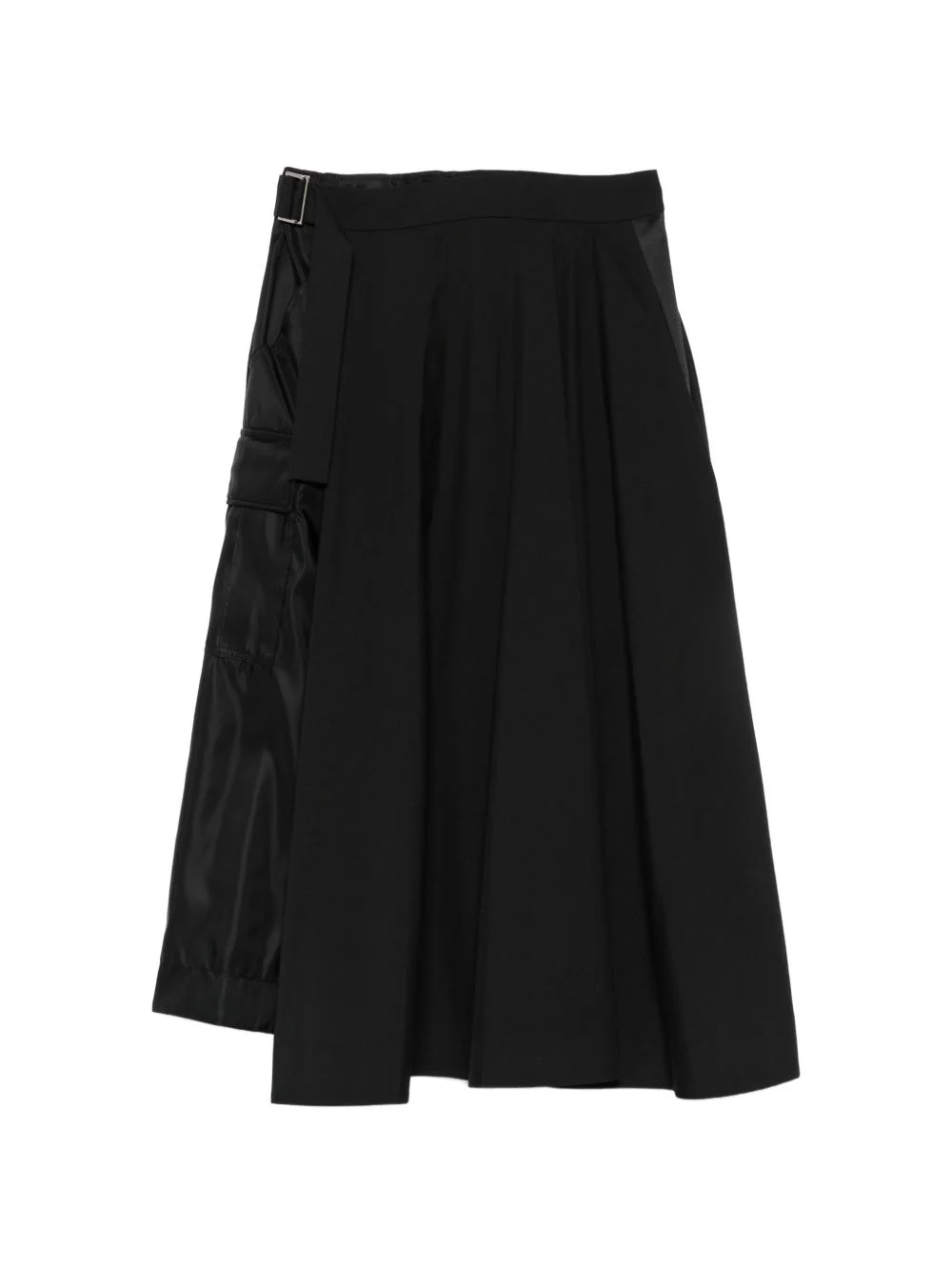 belted cargo midi skirt - 1