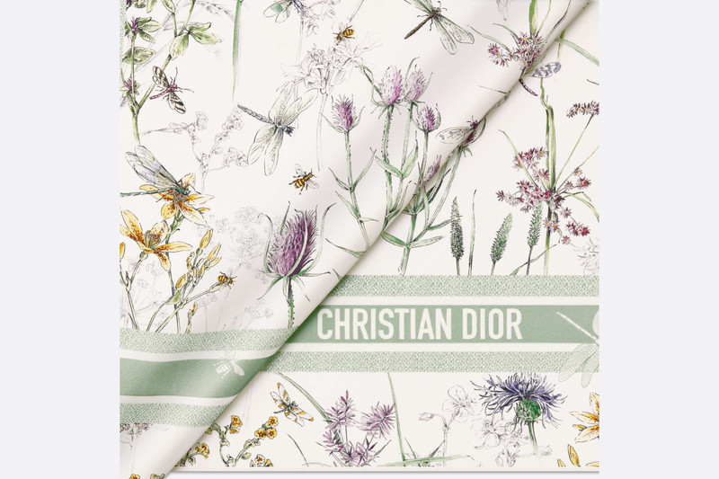 Dior Herbarium 90 Square Scarf 6