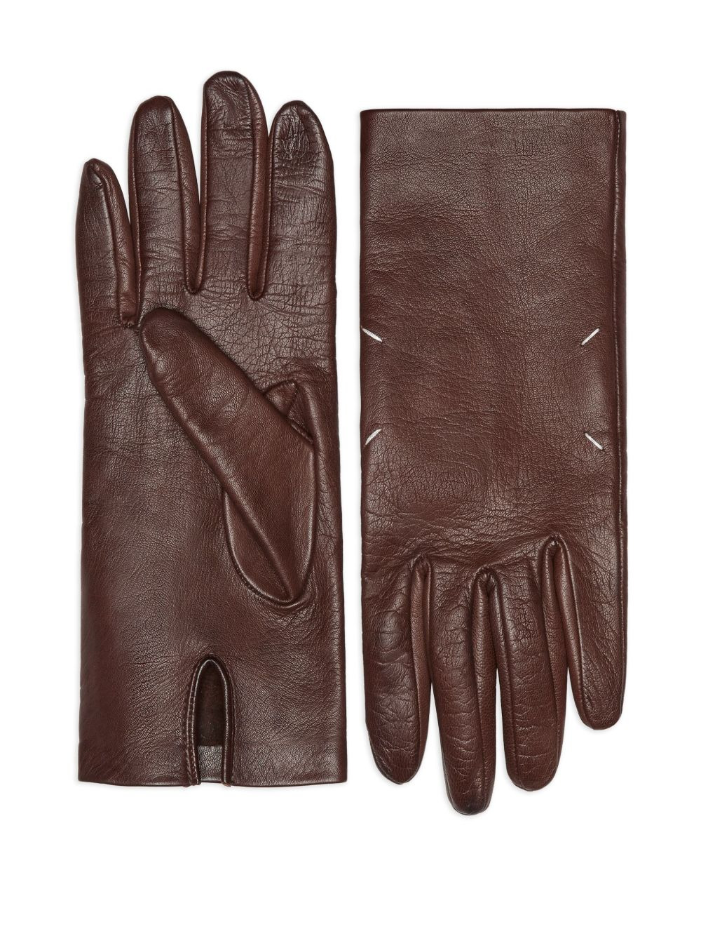 leather fingerless gloves - 2