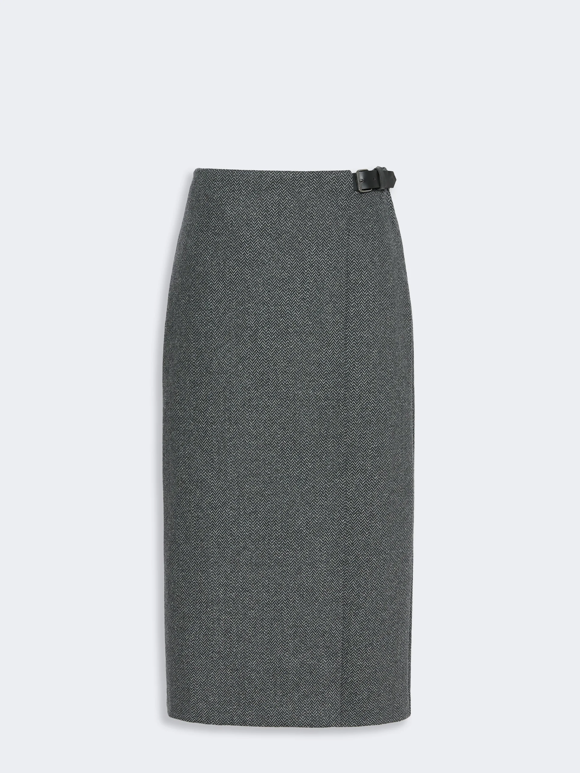 PETALI Jacquard jersey skirt - MEDIUM GREY - 1
