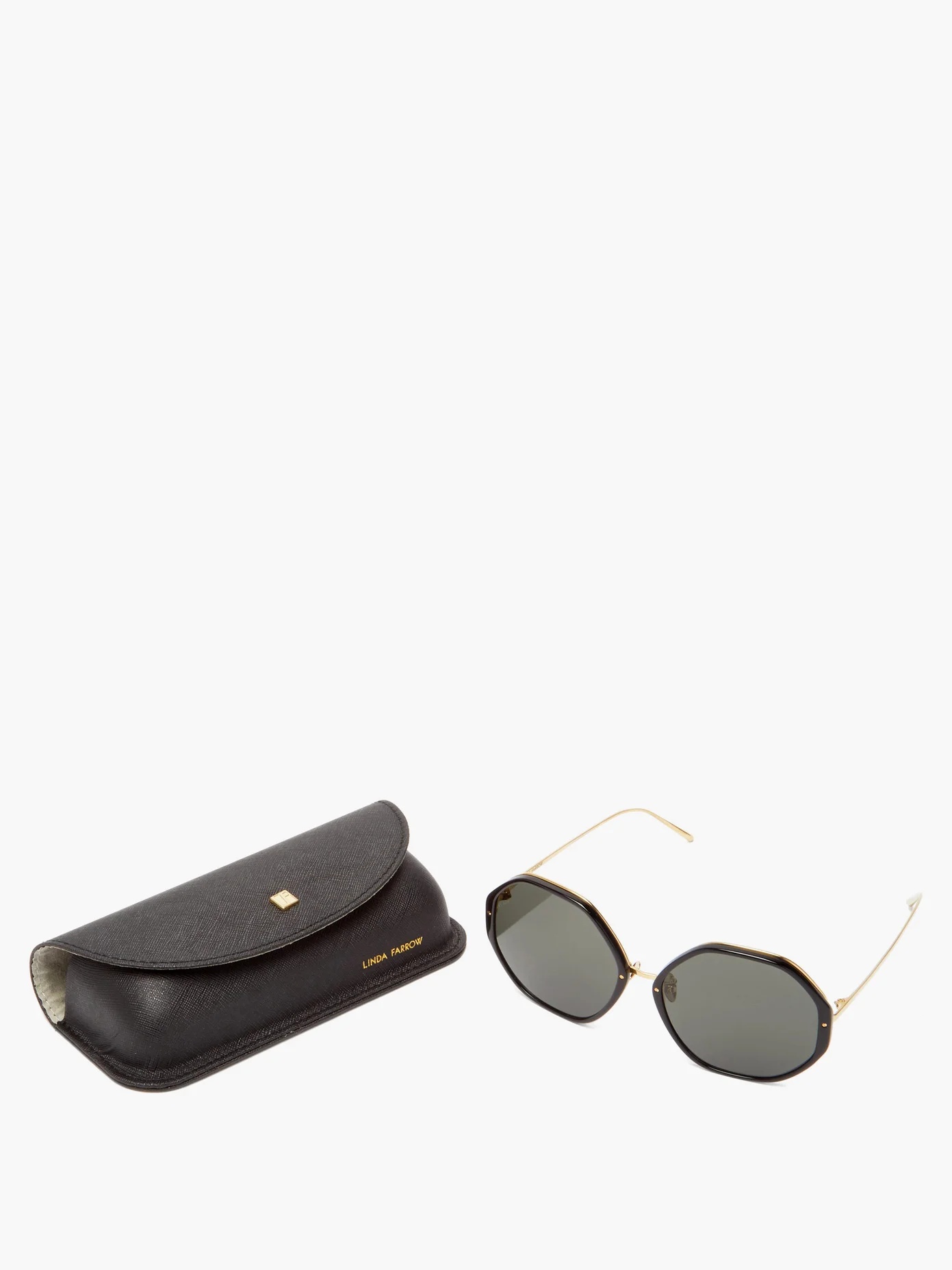 Alona oversized heptagonal acetate sunglasses - 6