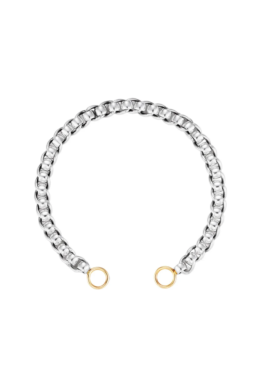 Mixed Metal Rolling Curb Chain - 1