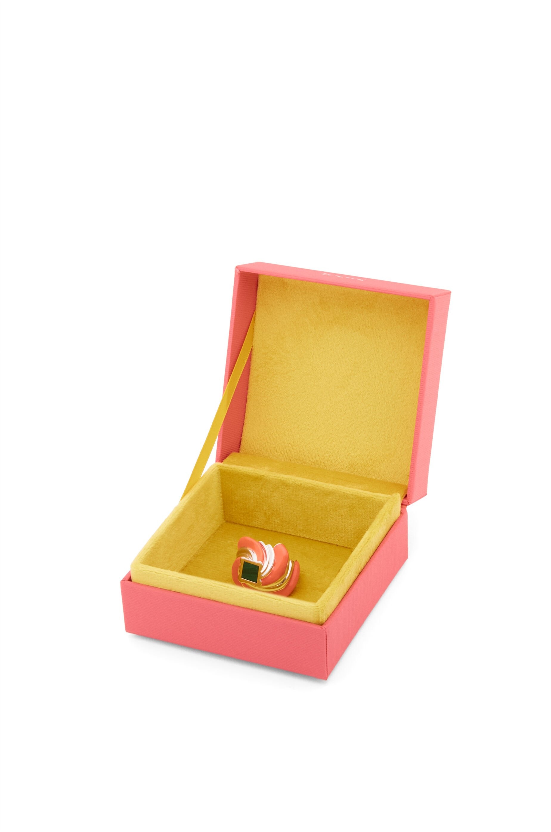 Twisted Anagram ring in sterling silver and enamel - 7