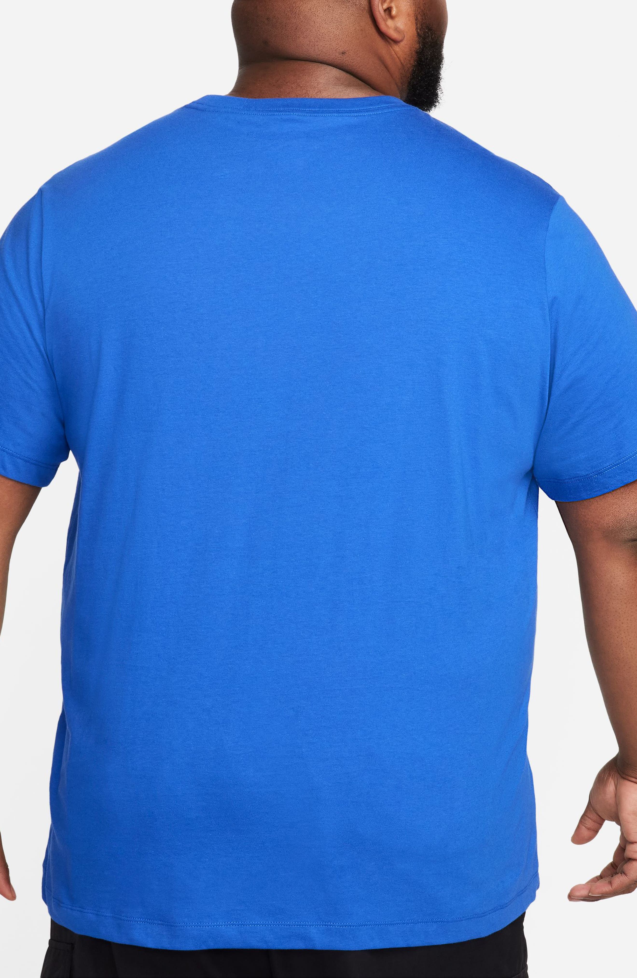 Nike Sportswear Club Crew Neck T-Shirt in Game Royal at Nordstrom - 4