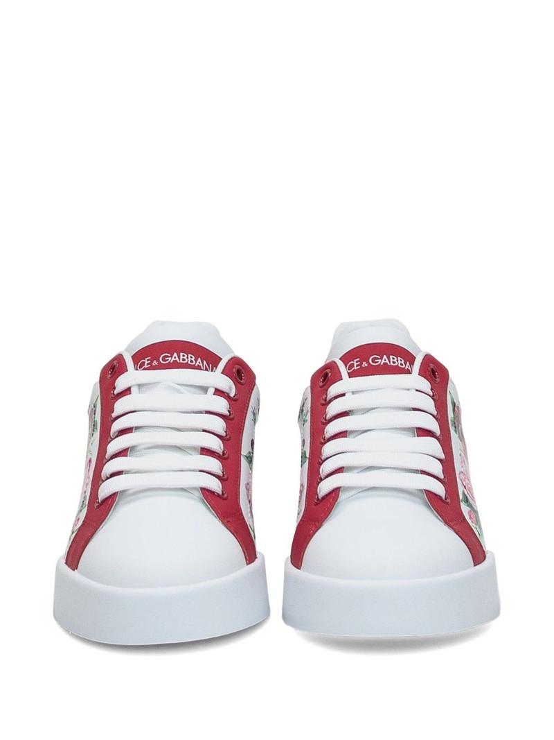 Dolce & Gabbana floral-print sneakers outlook