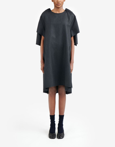 Maison Margiela Flat pattern herringbone dress outlook