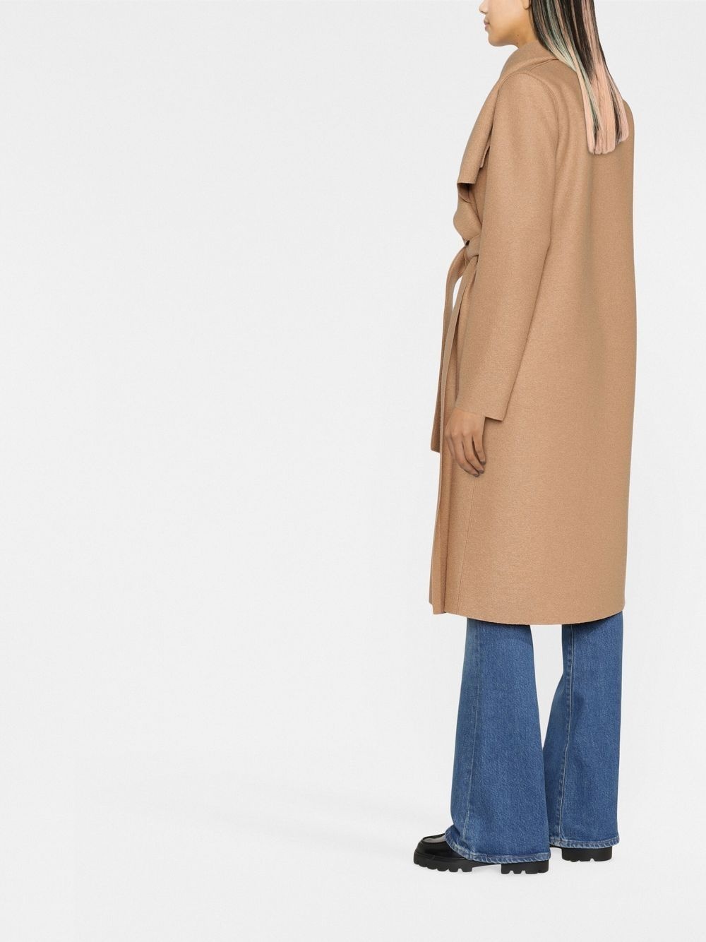 belted wrap coat - 3