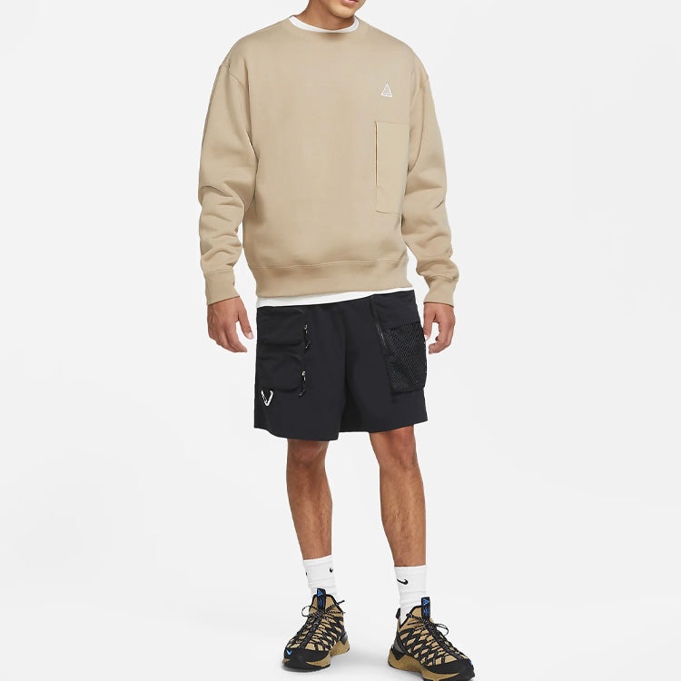 Nike ACG Solid Color Casual Sports Round Neck Khaki CV0683-247 - 3